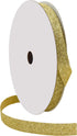Berwick Offray 813117 5/8" Wide Sparkle Glitter Craft Ribbon, 50 Yards, Gold...