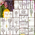 20 Flower Stencils for Painting Wildflower Reusable Stencil Large Floral Bouquet Template Paint Stencils for Painting on Wood Burning Wall Home Si...
