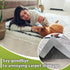 Rug Carpet Non Slip Grippers, 16Pcs Large Carpet Tape Pads Reusable, Removable Strong Adhesive No Damaging for Floor, Double Sided Rug Carpet Tape...