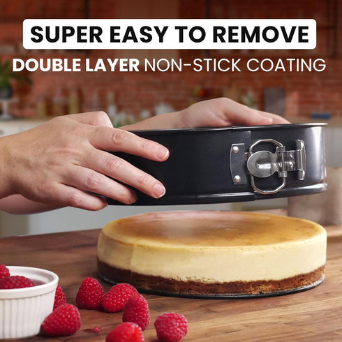 Zulay Premium Springform Pan 9-Inch Nonstick Cheesecake Pan with Removable Bottom, Leak-Proof Design, No Need for Parchment Paper – For Baking Cak...