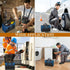 12 Inch Small Tool Bag for Men,Heavy Duty Wide Mouth Tool Tote with 6 Storage Pockets,Large Capacity Handbag,Canvas Mechanic Tool Bags,Portable To...