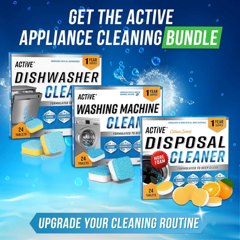 Dishwasher Cleaner And Deodorizer Tablets - 24 Pack Deep Cleaning Descaler Pods for Dish Washer Machine, Heavy Duty, Septic Safe, Natural Limescal...