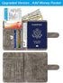 Passport Holder Cover Wallet RFID Blocking Leather Card Case Travel Accessories for Women Men (Grey)...