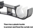AddGrace Double Curtain Rod Brackets Set of 4 for Drapery Rod Window Hardware Rod Holders (Black)...