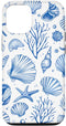 iPhone 14 Sea Shell & Blue Seashell | Coastal Summer, Starfish, Women Case...