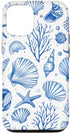 iPhone 14 Sea Shell & Blue Seashell | Coastal Summer, Starfish, Women Case...