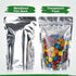 BELLE KR® 4x6 Mylar Bags for Freeze Dried Candy - Pack Of 100-7.5mil Thick - 1/2 Pint Stand Up Small Clear Mylar Bags with See Through Window for ...