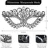 Sanfenly 5 Pieces Rhinestone Crystal Jewelry Set for Women Masquerade Mask Rhinestone Choker Necklace Bracelets Dangle Earrings Set Bridal Jewelry...