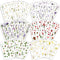 Assorted Flower Stickers - 36 Sheets Scrapbook Stickers nature stickers, Transparent Floral Resin Decals Aesthetic Decoration Stickers for Scrapbo...