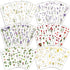 Assorted Flower Stickers - 36 Sheets Scrapbook Stickers nature stickers, Transparent Floral Resin Decals Aesthetic Decoration Stickers for Scrapbo...