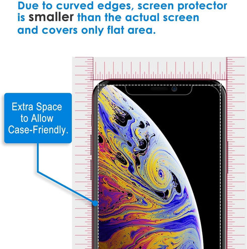 IFLASH iPhone XR, iPhone 11 Glass Screen Protector, Crystal Clear Tempered Glass Screen Protector for Apple iPhone 11 / XR 6.1 2018 2019 - Case Fr...