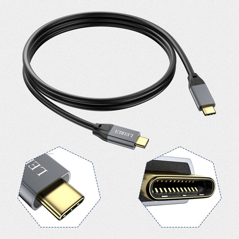 LEIRUI 240W USB C to USB C Cable 6.6FT, 20Gbps Data Transfer 4K 60Hz Video Flexible Type C to Type C Cable Fast Charging USB 3.2 Gen2x2 Compatible...