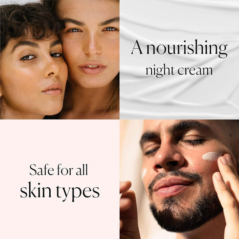 Love From Yours. Nourishing Night Moisturizer | Long-lasting hydration that soothes skin, purifies, repairs and regenerates overnight and prevents...