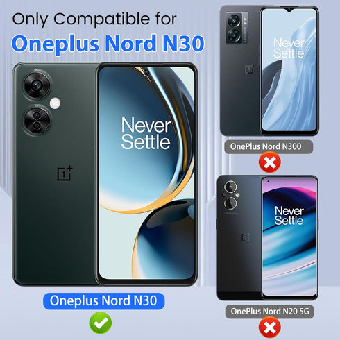 TQLGY 3 Pack Screen Protector for OnePlus Nord N30 5G with 3 Pack Camera Lens Protector, Ultra HD Tempered Glass, 9H Hardness, Anti-Scratch, Bubbl...