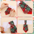 Christmas Dog Necktie, Classic Red Green Plaid Christmas Dog Collar Pet Tuxedo Style Dog Ties Comfortable Christmas Pet Collars for Small, Medium,...