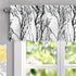 DriftAway Tree Branch Abstract Ink Printing Lined Thermal Insulated Window Curtain Valance Rod Pocket 52 Inch by 14 Inch Plus 2 Inch Header Black ...