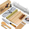 ISSEVE Sushi Making Kit Sushi Bazooka Maker with Bamboo Mats and Chopsticks, Paddle, Spreader, Sushi Knife, DIY Sushi Roller Machine...