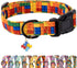 Faygarsle Dog Collar for Small Medium Large Dogs Colorful Puppy Collars for Female Dogs Toy Building Blocks Patterned Pet Collars for Summer Sprin...