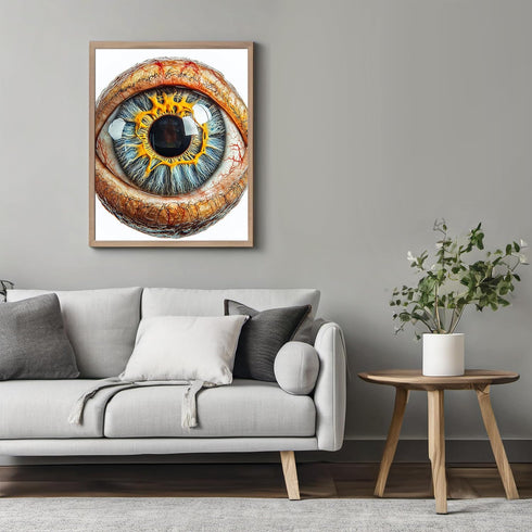 Posterizer 1 pcs-anatomical illustration of the human eye 1-Teachers & Classrooms-Abstract & Modern Art-School and classroom art- unframed wall ar...