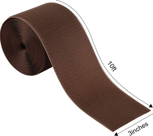 WILLBOND 2 Pack 10 ft x 3 Inch Cable Floor Strip Cable Cover Cords Carpet Protector Management Hook and Loop Tape for Wires on Floor Cords and Pre...