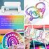 TECKWRAP Holographic Sparkle Chrome Adhesive Craft Vinyl 1ft x 5ft, Rainbow...