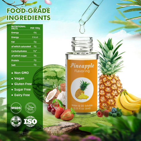 Nomeca Food Flavoring Oil Candy Flavors, Strawberry Vanilla Coconut Cherry Extracts for Baking Cooking and Lip Gloss Making - Water & Oil Soluble ...