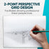 Koala Tools | Drawing Perspective (1 and 2-Point) Large Sketch Pad (2 Point - 9 x 12)...