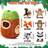 7 Pieces Dog Squeaky Toys Squeaky Hide and Seek Activity Puppy Chew Toys Plush Dog Toy Plush Stuffing Woodland Friends Stuffing with Squeakers for...