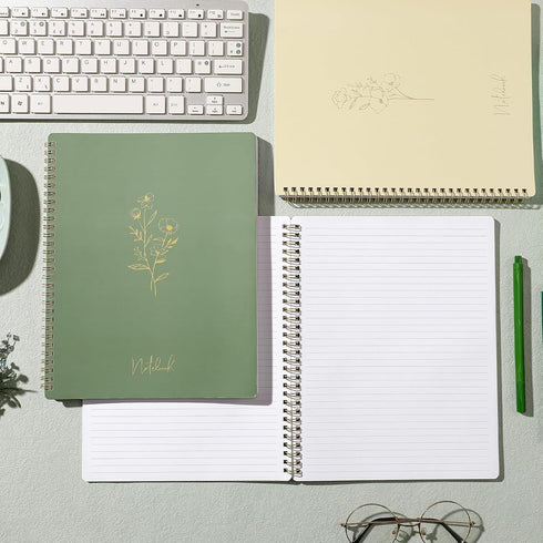 Spiral Notebook - College Ruled Notebook, Notebook Journal, 8.5'' x 10.5'', 55 Sheets/110 Pages, Journal for Women, Journal with Spiral Bound, Inn...