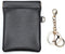 Leather Squeeze Coin Purse with Keychain Small Change Holder Slim Wallet Pouch Card Holder For Women & Men (Black)...