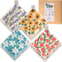 Swedish Dishcloths for Kitchen, 8 Pack Flower Swedish Dishcloths with 3 Clips, 9 Classified Labels, Reusable Paper Towels Washable, Biodegradable,...