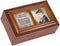 Cottage Garden First Communion God Beside You Woodgrain Rope Trim Petite Music Box Plays Handel's Hallelujah...