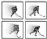Hockey Wall Art Prints,Set of 4 (8x10) Unframed Hockey Posters,Hockey Room Decor For Men Kids Teenagers -Ice Hockey Poster Set For Bedroom Man Cav...