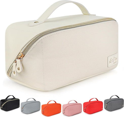 Large Capacity Travel Cosmetic Bag - Waterproof Travel Makeup Bag Organizer - Cosmetics Organizer Travel Make Up Bag for Women - Cute Makeup Bag f...