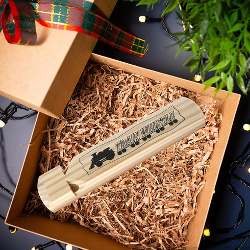 Train Whistle Noisemakers 4 Tone Solid Wooden Train Whistle Noisemakers Train Toy Slide Whistle Noisemakers for Adults Birthday Party Favors Carni...