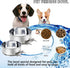 Kennel Stainless Steel Bowls Hanging Crate Durable Anti-Spill Food Feeder Dish Water Bowl 2PCS Quick Lock Cage with Clamp Holder for Small Sized D...