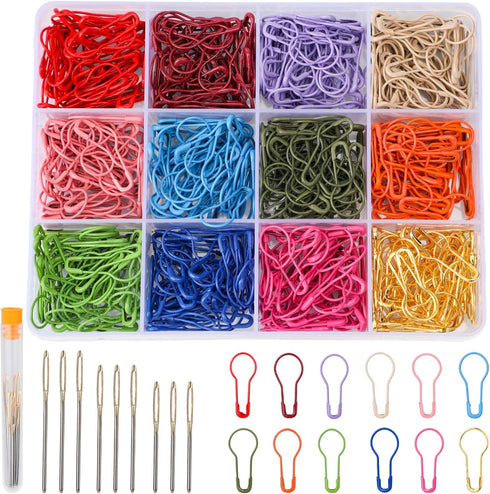 Kollase Stitch Markers, Crochet Markers, Metal Stitch Markers for Crocheting, Crochet Accessories and Supplies, Stitch Markers for Knitting and Cr...