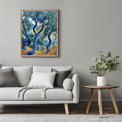Posterizer 1 pcs-classic oil painting inspired art-wild swirling trees 1-Collectibles & Fine Art-Retro Art-Decor for Home & Office- unframed wall ...