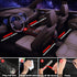 Car LED Strip Light Interior, Sound Active 4 Lines 48 LEDs Multicolor Music Sync Interior Car Lights Under Dash Waterproof led Lights for car, Wir...
