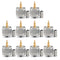 Areyourshop 10Pcs Connector UHF Male PL259 Plug Crimp RG58 RG142 LMR195 Cable Straight...