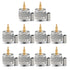 Areyourshop 10Pcs Connector UHF Male PL259 Plug Crimp RG58 RG142 LMR195 Cable Straight...