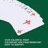 drizzle Poker Mahjong Playing Cards Table Game Chinese Blue and white porcelain Design 144 Card Chips Set PVC Plastic Waterproof Portable Leisure ...