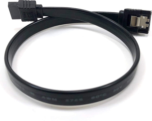 F03-03MSSB 12" Sata III 6 GB/S Straight Cable with Locking Latch - Black...