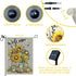Sunflower Garden Flag, Solar LED Welcome Flags Banner 12x18 Double Sided, Farmhouse Flower Burlap Lighted Lights Yard Flag, Holiday Spring Vertica...