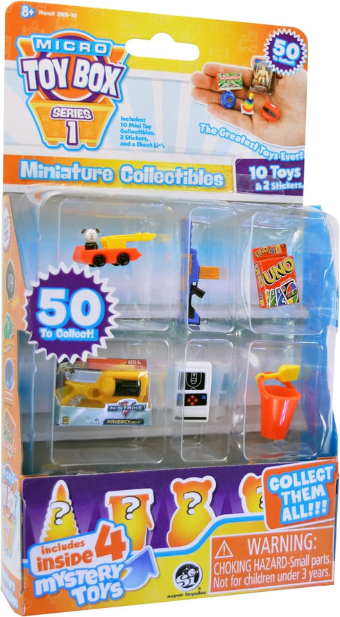 World's Smallest Micro Toy Box Series 1 Mini Collectibles 10 Pack, Multi,Miniature...