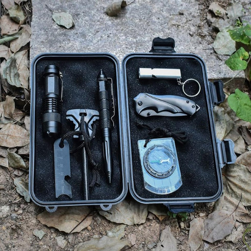 1Pcs Survival Storage Box, Waterproof Dry Box Protective Case, Underground Storage Container, Survival Gear Sealed Boxes for EDC Tools, Phone, Key...