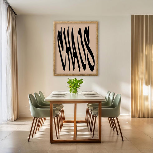 Posterizer 1 pcs-CHAOS Monochrome Trippy Quirky Poster-Abstract & Modern Art-GIft for Men Women Teens-Living Room Bedroom Decor- unframed wall art...