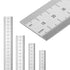 Mr. Pen- Machinist Ruler, 4 Pack (6, 8, 12, 14 inch), Metric Ruler, Millimeter Ruler, (1/64, 1/32, mm and .5 mm), 6 inch Ruler, Stainless Steel Ru...