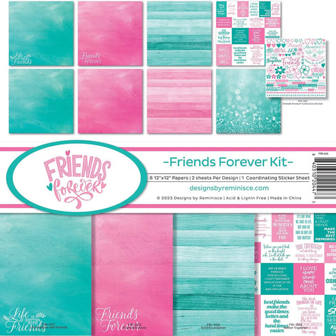Reminisce Friends Forever Scrapbook Collection Kit...