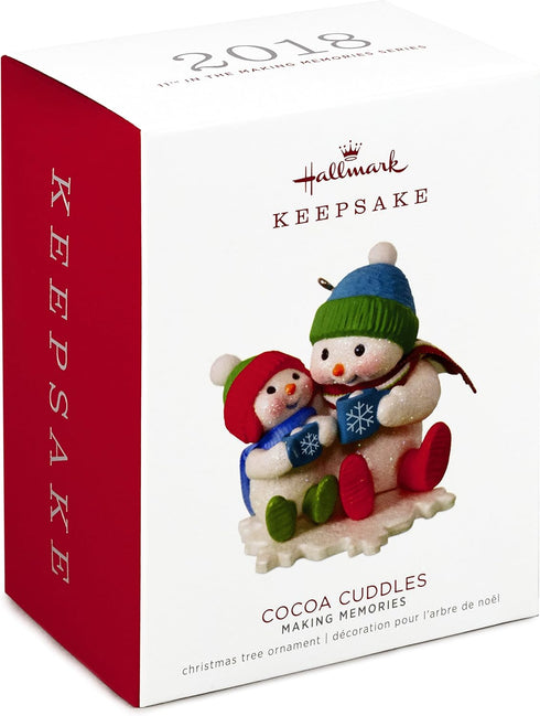 Hallmark 1599QX9523 Christmas Ornament Keepsake 2018 Year Dated Cocoa Cuddles, Making Memories...